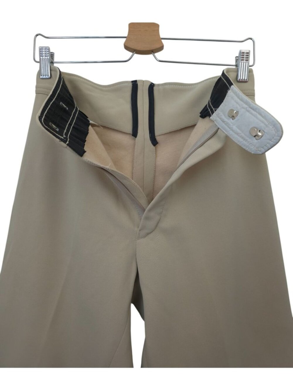 Vintage ROFFE Beige Ski Stirrup High-Waist Pants Gorpcore Women's Sz 10 USA Made - Picture 3 of 9